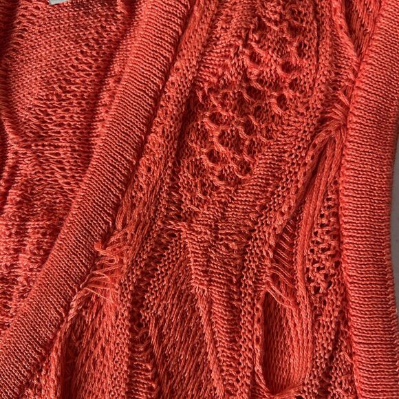 Coogi Australia Orange Sleeveless Sweater Dress Long 100% Mercerised Cotton SZ S - Picture 11 of 13